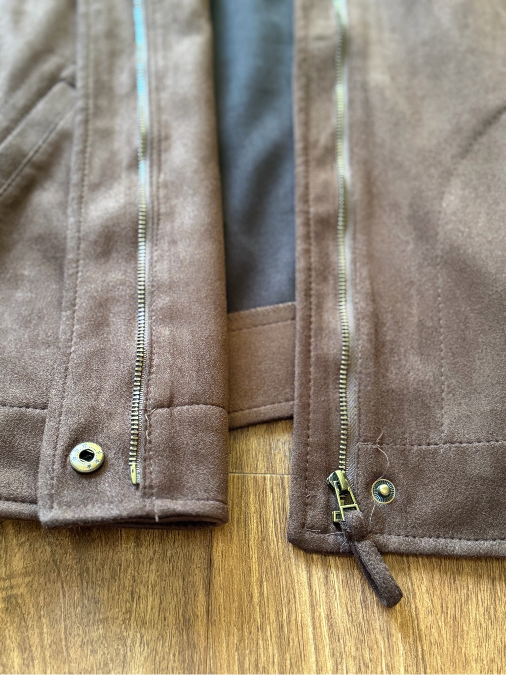 Max Studio Faux Suede Full Zip Jacket — image 6 of 8